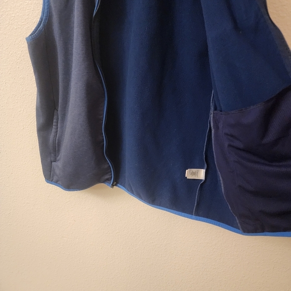 Vineyard Vines Blue Full Zip Front Pocket Stretch Vest Mens Large - Picture 7 of 9